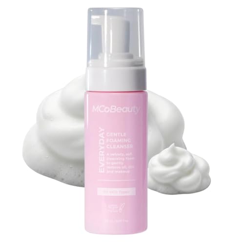 MCoBeauty - Everyday Gentle Foaming Cleanser - Lightweight Face Wash with Soothing Botanicals - Removes Makeup, Dirt and Impurities - Vegan, Cruelty Free Skin Care
