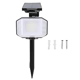 HPZIHUIT Solarleuchte IP65 Auto On Off Outdoor LED Spot Lampe für Garten Hof Rasen