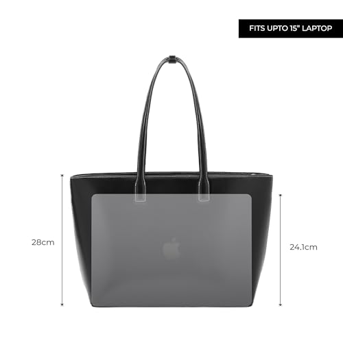 Image of Miraggio Seoul Tote Bag For Women Office Use | Tote Bags For Women Stylish Main Compartment Can Fits Upto 15 Inches Laptop | Structured Shoulder Tote Bag