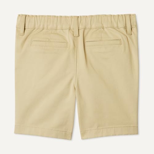 Image of Amazon Essentials Boys and Toddlers' School Uniform Woven Flat-Front Shorts with Elastic Waist