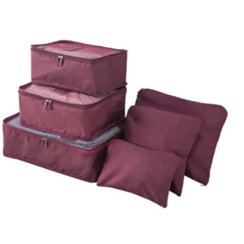 Kit Organizador de Mala, 6 Peças, Bolsa Organizadora para Viagem, Saco Organizador Viagem, Necessair