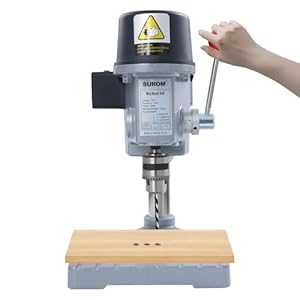 Mini Bench Drill Press, 340W 3 Speed Pillar Drill 1-10mm Portable Bench Drills Machine, Corded Mini Table Drills Kit for Iron, Wood, Plastic Board, Aluminum Board