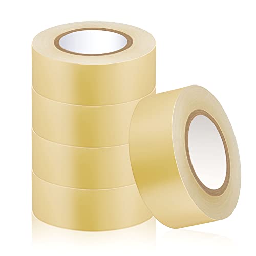 5 Roll Clear Hockey Tape Strong Adhesive Hockey Sock Tape Multipurpose Hockey Tape Hockey Stick Tape Shin Guard Pad Sock Tape Sports Gifts Accessories For Gear Equipment, Easy To Stretch Apply Tear #TOP24
