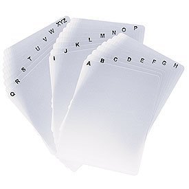 DiscSox 24 CD Pro Dividers Blank/Alphabetical - 24DIVCP by DISC SOX