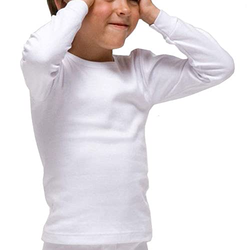 Rapife 7109 Kinder Thermo-T-Shirt Langarm Weiß