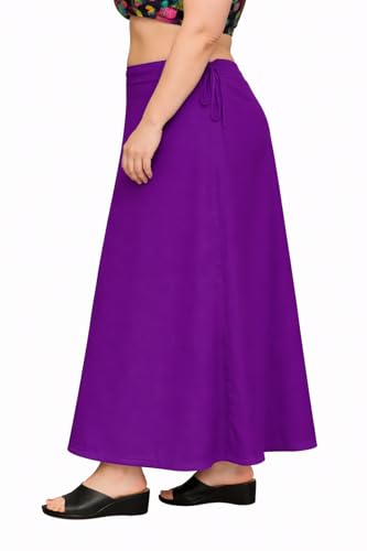 Image of CITIX Pure Cotton Petticoat for Woman Saree | Adujastable Drawstring Waist