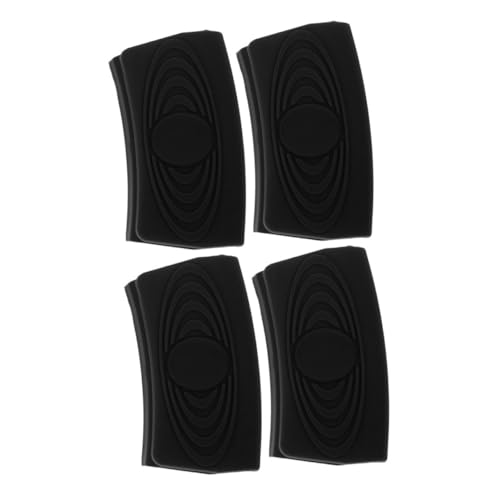 KICHOUSE 4Piezas Fundas de Silicona Antideslizantes Mangos de Sartén Resistentes Calor y Desgaste Soporte Ollas y Woks y Práctico