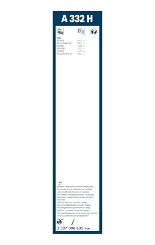 Image of Bosch Automotive Rear Wiper Blade A332H /3397008635 Original Equipment Replacement- 13 inch (Pack of 1)