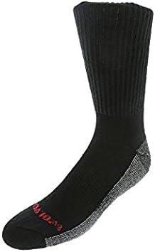 Wolverine Men's 6 PACK ST BOOT SOCK BLACK, Large