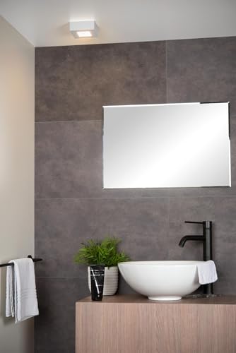 LUCIDE Brice-LED - Flush Ceiling Light Bathroom - LED Dim. - 1x8W 3000K - IP44 - White - Image 4