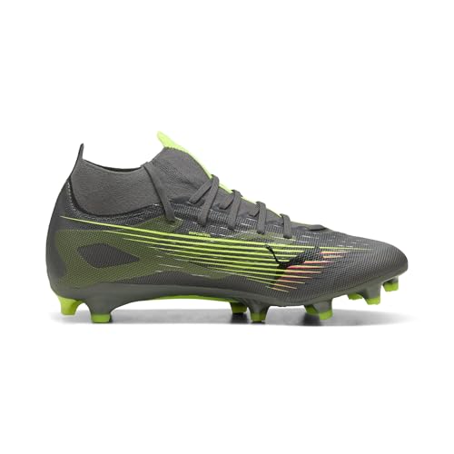 Puma Ultra 5 Match+ FG/AG WN's, Weiblich Fussballschuh, Matte Aged Silver-Yellow ALERT-Puma Aged Silver,