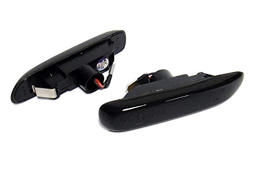 RZG 2 intermitentes laterales negros LED intermitentes para 98 – 02 E46 3 unidades trifáltico Coupe delante de LCI 01-04 E46 Hatchback