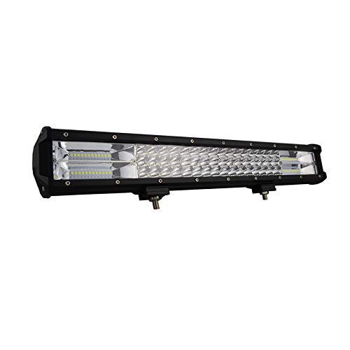 SKYWORLD 20 pouces barre lumineuse de 288W LED, barre combinée combinée de barre d'inondation de la rangée LED de 12V-24V 6000K lignes de conduite tout-terrain pour 4x4 camion ATV UTV SUV