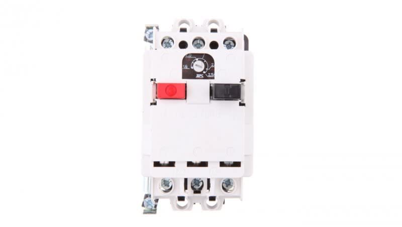 Motor circuit breaker 3P 0,8kW 1,6-2,5A M 611 N 2,5 6112-290001 legrand 5904182640083, Noir