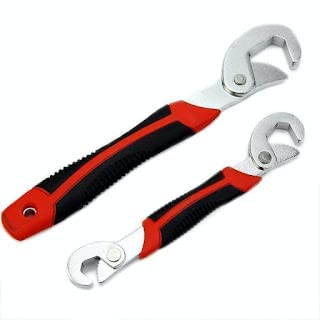 E-CLOUD Multifunction Stainless Steel Socket Adjustable Universal Multi Function Wrench Spanner Set Tools Snap and Grip Open End Snap N Grip Tool Spanner Tool Kit (Black and Red) (Pack of 2) (B0BT4W4VZJ) Amazon Price History, Amazon Price Tracker