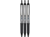 Pilot Precise V7 RT Retractable Rolling Ball Pens, Fine Point, 3-Pack, Black Ink (26058)