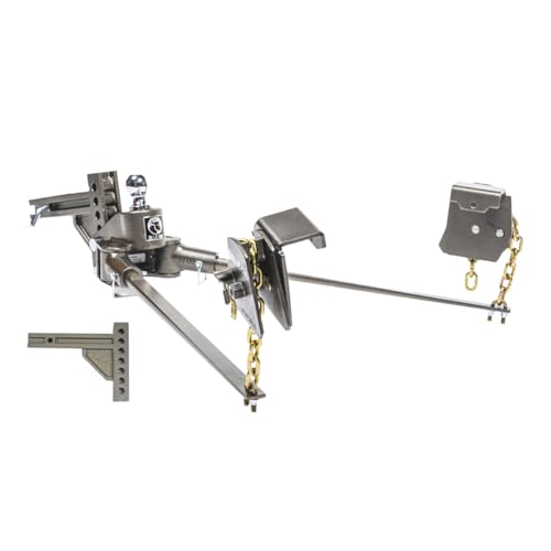 Blue Ox BXW1000 SwayPro Weight Distributing Hitch 2″ Receiver for Trailer | 7 Hole Shank | 10,000 lbs Maximum Towing | Levels Out Ride to Restore Control and Stability