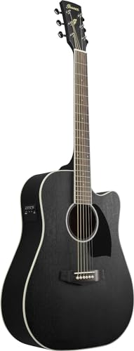 Ibanez PF16MWCE-WK Weathered Black Open Pore – Guitare Acoustique - Les Beatles, Paul McCartney, John Lennon, RIngo Starr, George Harrison Ibanez PF16MWCE-WK Weathered Black Open Pore - Guitare Acoustique – Image 3