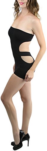 Image of ToBeInStyle Women's Stretch See Through Fishnet Novelty Mini Rave Party Dress