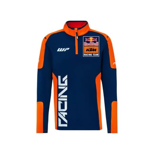 KTM Sudadera réplica del equipo con media cremallera, marino, X-Large