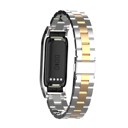 Image of Compatible with Fitbit Luxe Bands,Stainless Steel Metal Replacement Strap Wrist Band Compatible for Luxe Fitness Tracker
