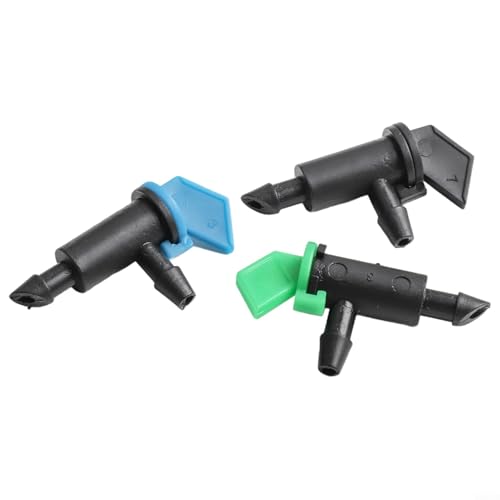300 oder 60 Stück Bewässerungstropfstrahler mit Absperrventilen und stabilem Design für effiziente Gartenbewässerung, kompatibel mit PE- und 4/7-Rohrinstallationen (300 Stück)