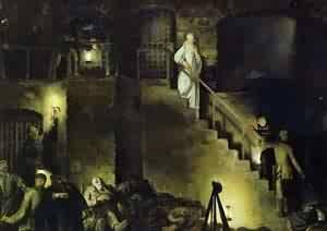 GFM Painting Handmade Oil Painting Reproductions of Edith Cavell 1918,Oil Painting by George Bellows - 72 By 96 inches