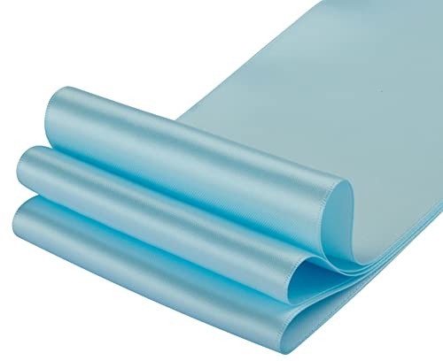 Double Faced Satin Ribbon, 100mm X 22M, Solid Polyester Craft Ribbon, Perfect for Gift Wrapping Crafts - Image 3