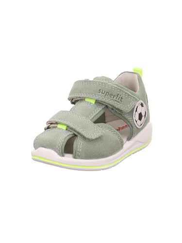 Superfit Jungen Boomerang Sandale, Hellgrün Gelb 7500, 22 EU