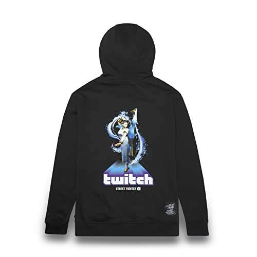 Twitch x Street Fighter 6 Hoodie - Chun-Li XL Black