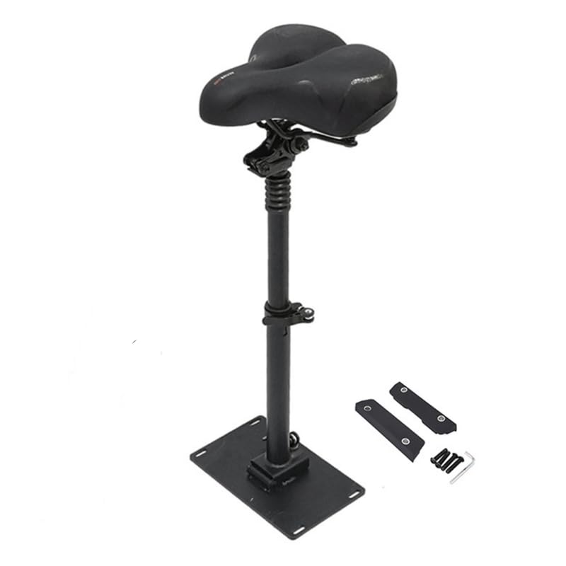 Asiento para Patinete Eléctrico ZT3Pro con Amortiguación, Altura Ajustable de 45 a 65 cm Sillín Plegable para Patinete Eléctrico Homologado Ideal para Ciclismo de Larga Distancia