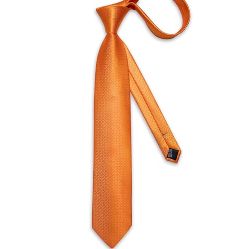 Image of DiBanGu Mens Tie Silk Plaid Striped Necktie and Pocket Square Cufflinks Tie Clip Set with Gift Box Formal Wedding Party