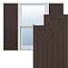 Ekena Millwork TFP001SC15X072TB True Fit PVC San Carlos Mission Style Fixed Mount Shutters, (Per Pair-Hardware Not Included), 15"W x 72"H, Raisin Brown