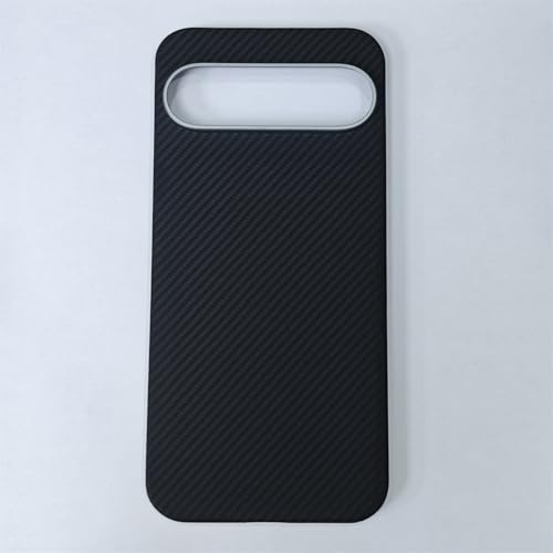 DAYJOY Magnetic Aramid Fiber Case Compatible with Google Pixel 9 Pro XL - Durable Sturdy Light Slim Genuine Real Hard Carbon Fiber hybird Protective case (Black)