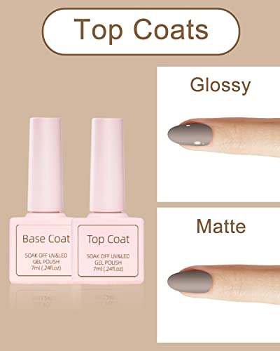 Neeko Starter Set mit Lampe 48W UV Lampe für Gelnägel Starterset, 6 Farben UV Gel Nagellack Set Pink Nude Gel Farben Für… – Bild 6
