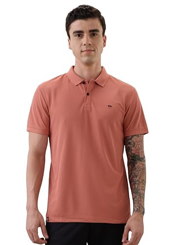Image of Nostrum Cotton Half Sleeve T-Shirt for Men Boys, Regular Fit, Cherry, Stylish Mens T-Shirts, Polo T Shirt for Man, Collar T Shirts for Men