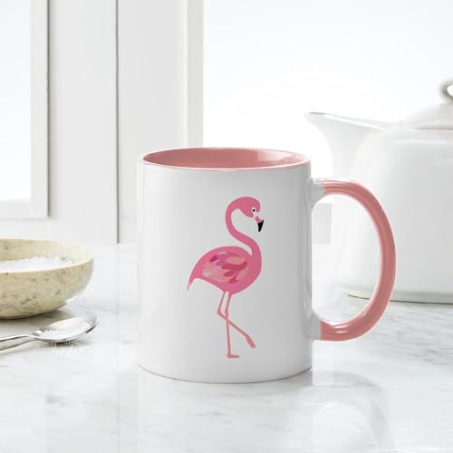 Taza de Cerámica 11 oz CafePress Blanco/Rosa Interno miniatura 6
