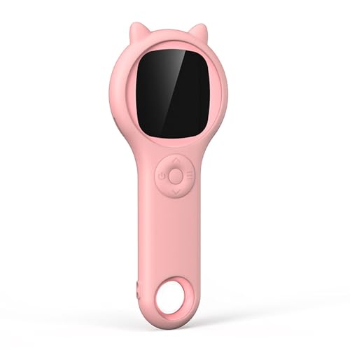 Image of Handheld Digital Microscope, Pocket Magnifying Glass for Students Kids with 2.0in Color Screen, 500x Magnification, 2MP, 8 Adjustable LED Lights, Compatible with OSX (Pink)