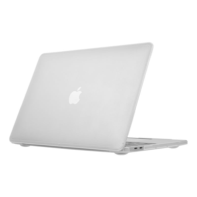 Image of Meyaar Anti-Cracking Hard Shell Case Compatible with MacBook Pro 14-inch 2025 2024-2021 Release M4 M3 M2 M1 Pro /Max Chip, Anti-Fingerprint Soft TPU Bumper (Frosted White)