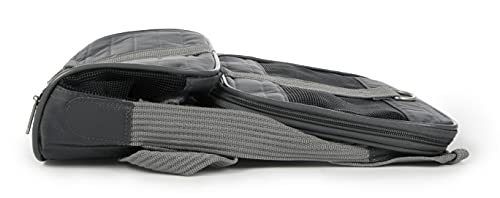 Sherpa Original Deluxe Transportbox für Haustiere, von Fluggesellschaften zugelassen und garantiert an Bord, Anthrazit, Größe S
