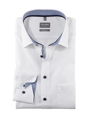 OLYMP Herren Businesshemd Langarm Luxor,Einfarbig,Comfort fit,New...