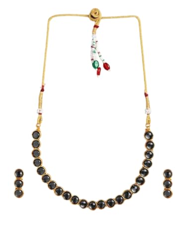 Gargantilla oro y negro DMZ-2495 ideal para cenas y eventos formales