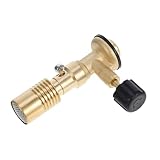 HAMPPLIES Tragbarer Gasbrenner Kopf aus Messing Sicherer Bunsenbrenner für Labor Medizin Handwerk Robustes Heizgerät ohne Gasflaschenanschluss Vielseitig und Langlebig