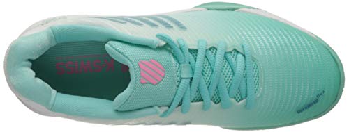 Image of K-Swiss Performance Women's Tennis Shoes, Blue (Aruba Blue /White /Soft Neon Pink 439), 6.5 UK