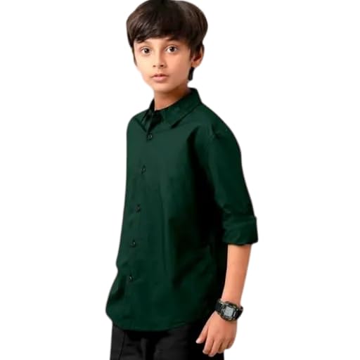 Cotton Full Sleeves Checkered Shirt for Boys Regular Fit-image-12
