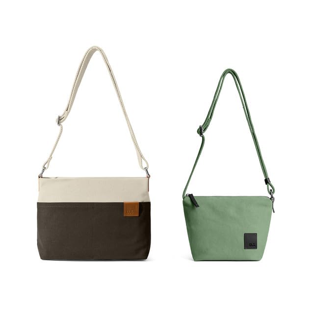Slim Caddy Sling Crossbody Bag and Sunday Crossbody Bag for Women, Girls | Durable Cotton Canvas | Stylish Travel/Work Bag | Zip Closure & Adjustable Strap | Spacious Compartments - Combo-image-30