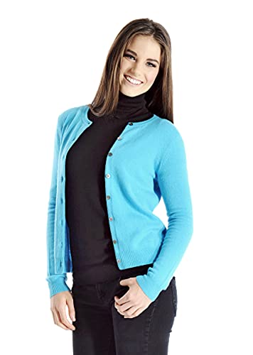 Image of Cashmere Boutique Women's Pure Cashmere Button Cardigan
