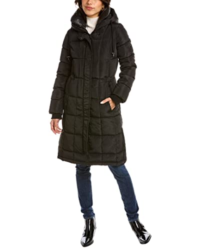 Kenneth Cole Women's Box Quilted Heavyweight Outerwear Puffer