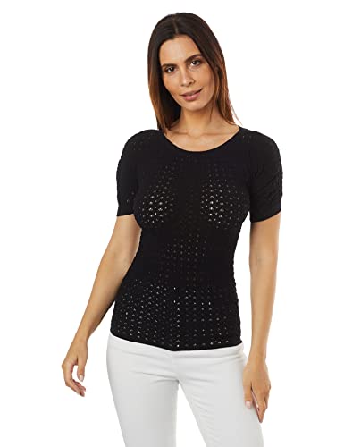 Blusa Trifil Decote Careca, Preto, ÚNICO