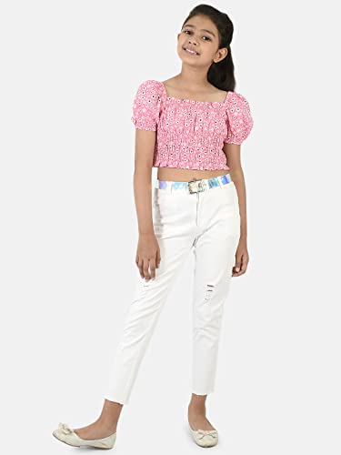 Image of Natilene Girl's Floral Regular Fit Top